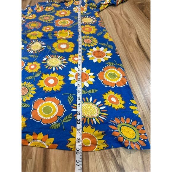 Gudrun Sjoden colorful dress pockets discoloration size M - Picture 9 of 10